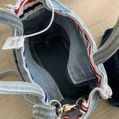 Denim Jeans Shoulder Crossbody Bag Large Capacity Totes for Women