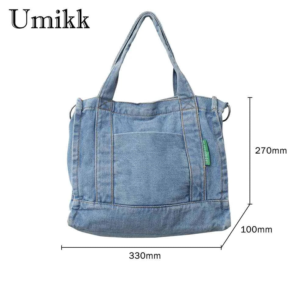 Denim Ladies Handbag Tote Bag Adjustable Strap