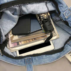 Casual Denim Shoulder Bag for Women