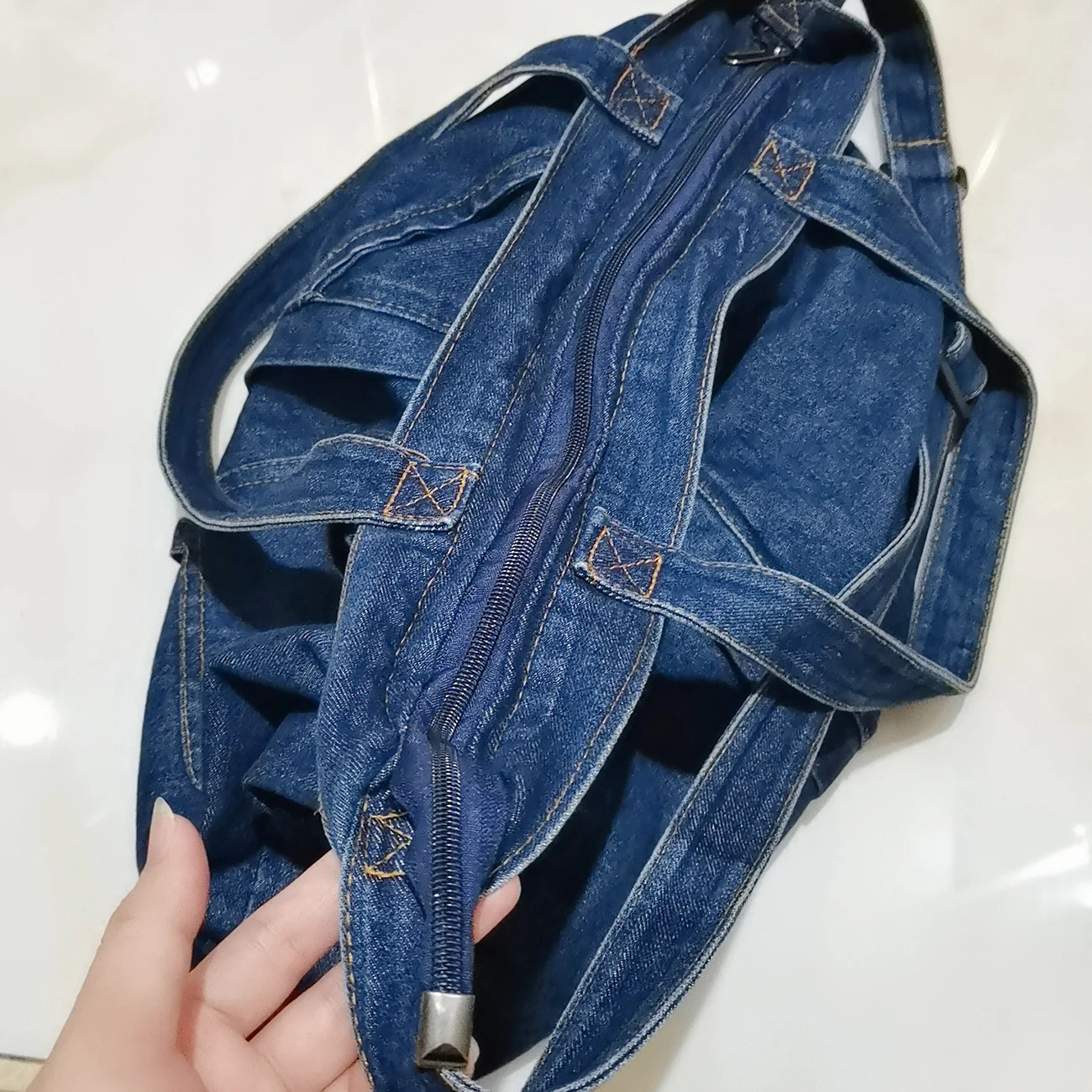 Women's Denim Shoulder Bag Large Tote Handbag