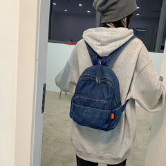 Denim Women Backpack High Capacity for Teenager Girls Backpack
