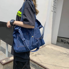 Denim Women Shoulder Bag Handbags Bags For Women Large Messenger Bags