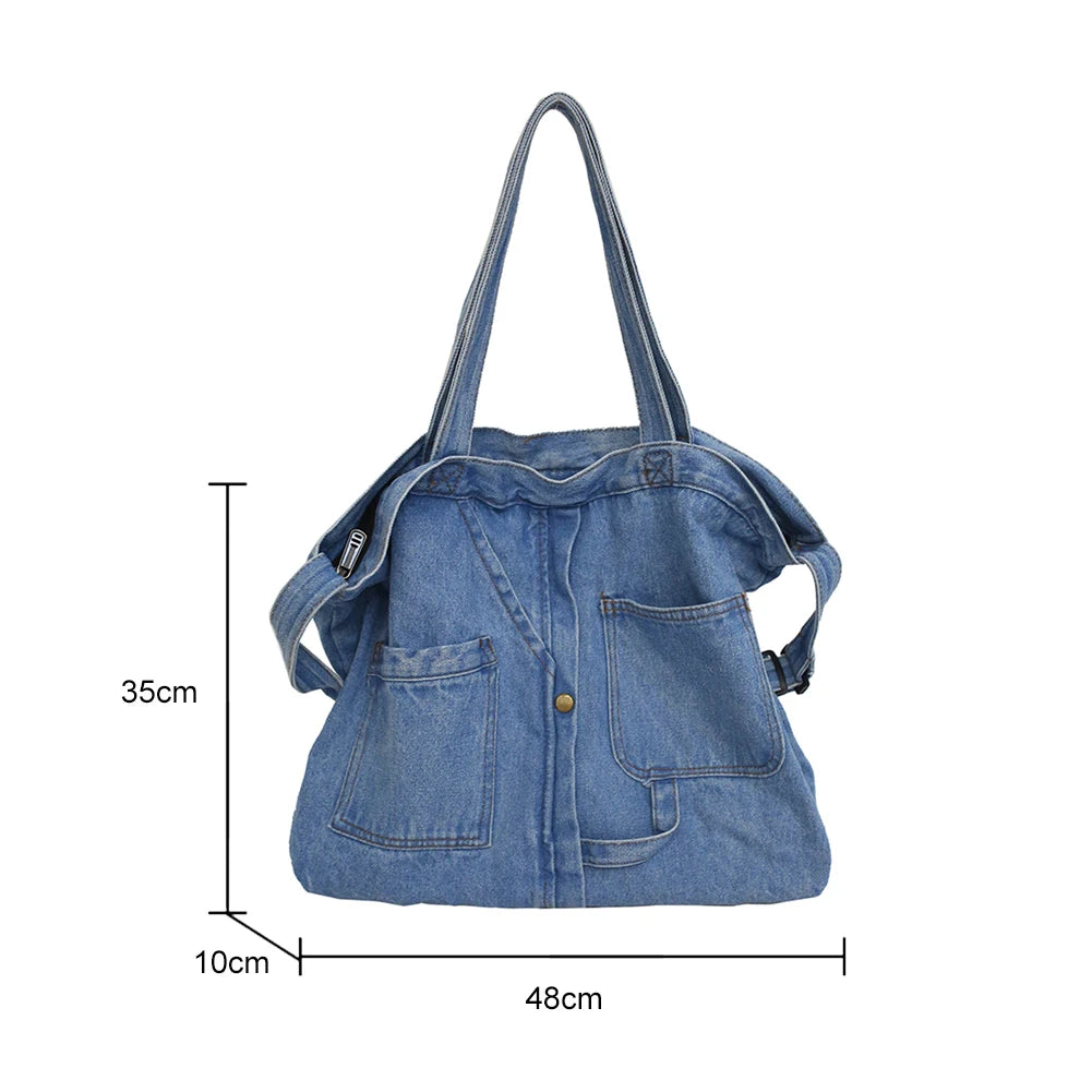 Denim Women Shoulder Bag Handbags Bags For Women Large Messenger Bags