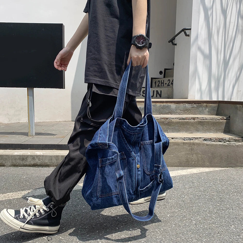 Denim Women Shoulder Bag Handbags Bags For Women Large Messenger Bags