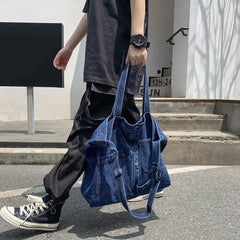 Denim Women Shoulder Bag Handbags Bags For Women Large Messenger Bags