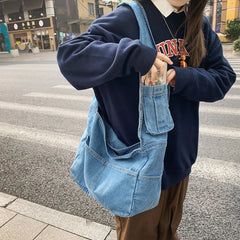 Denim Women's Bag Eco Reusable Canvas Shoulder Bags