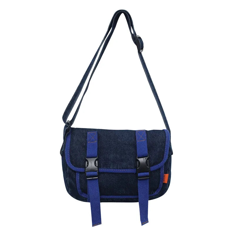 Youth Denim Crossbody Bag Casual Small Square Ladies Shoulder Bag