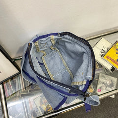 Youth Denim Crossbody Bag Casual Small Square Ladies Shoulder Bag
