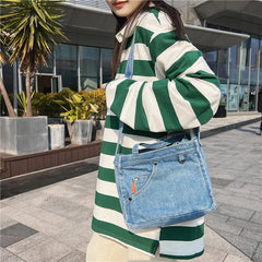 Youth Jean Casual Small Mini Square Ladies Shoulder Bag