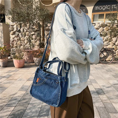 Youth Jean Casual Small Mini Square Ladies Shoulder Bag
