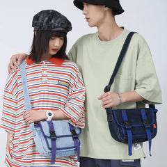 Youth Denim Crossbody Bag Casual Small Square Ladies Shoulder Bag
