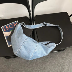 Denim Canvas Messenger Bag Casual Shoulder Backpack