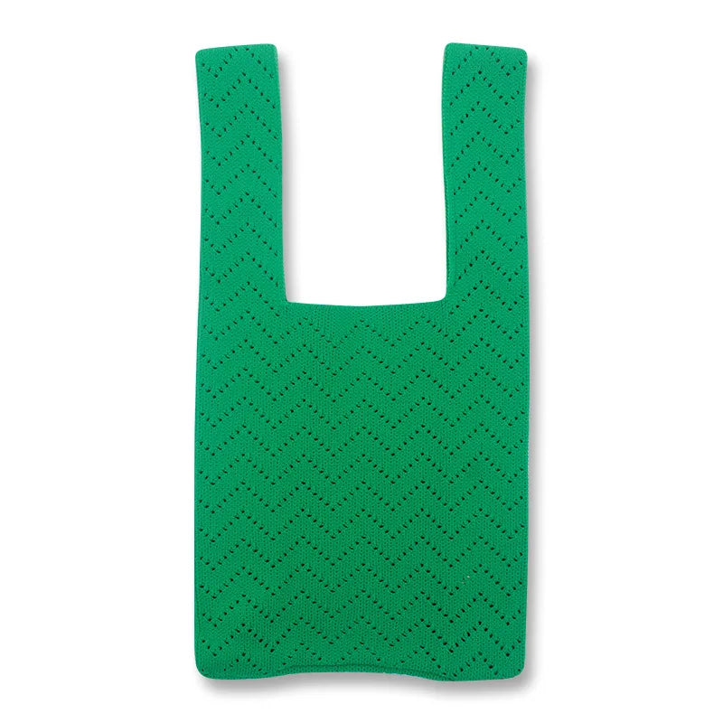 Knitted Hollow Out Women Handbag Tote Bag High Underarm Bag Shoulder Bag