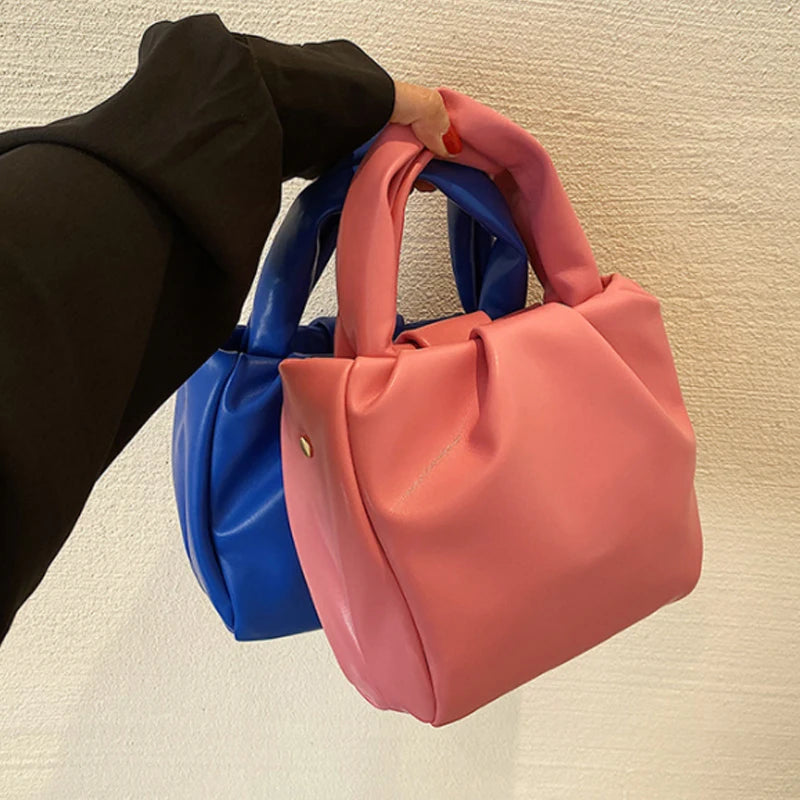 PU Leather Crossbody Bags Large Capacity Shoulder Bag Retro Tote Bag