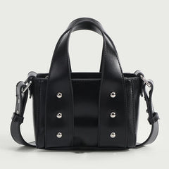 PU Leather Women Handbag High Women's Bag Rivet Mini Shoulder Messenger Bag