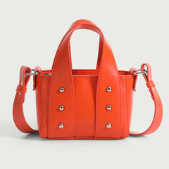 PU Leather Women Handbag High Women's Bag Rivet Mini Shoulder Messenger Bag