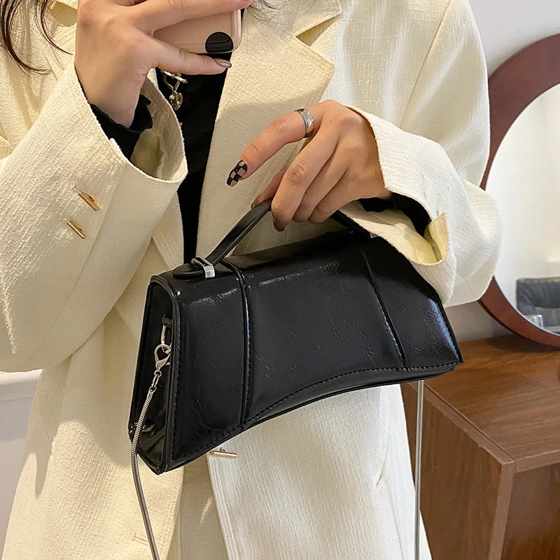 Snake Pattern Chain Messenger Bag Shoulder Bag