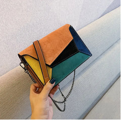 Autumn Frosted Shoulder Bag Crossbody Handbag Square Purse