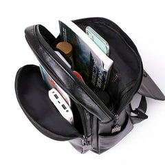 Women Multifunction Shoulder Bags Leather School Bags for Teenage Girls