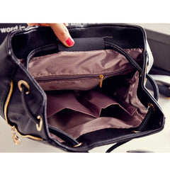 Women Large Backpack Purse Shoulder Bag PU Leather Girls School Bag