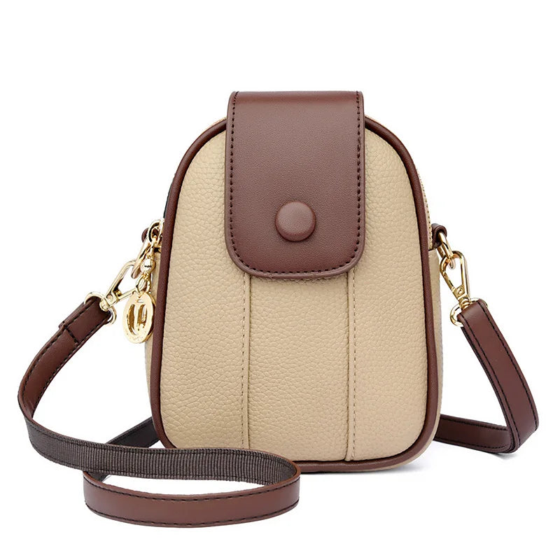 Leather Crossbody Bags for Women Shoulder Bag Messenger Phone Bag Purses