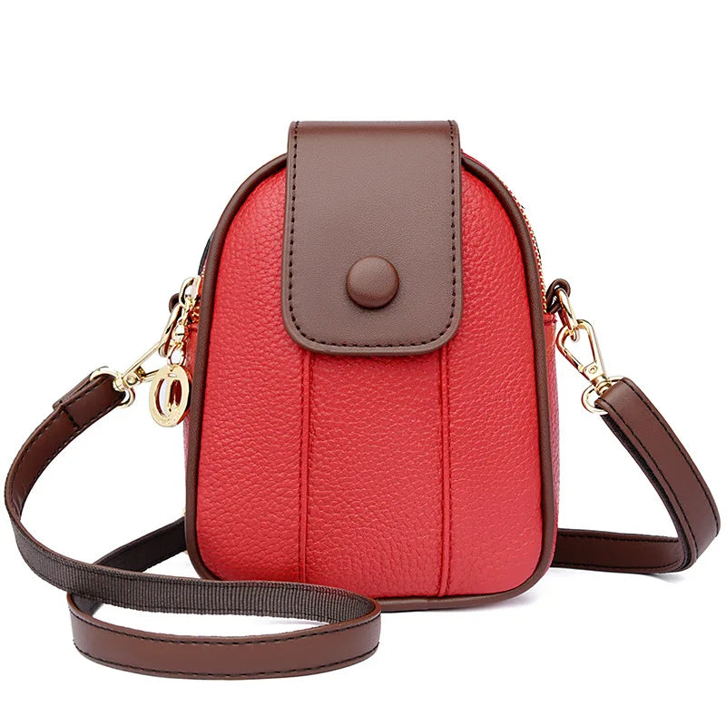 Leather Crossbody Bags for Women Shoulder Bag Messenger Phone Bag Purses