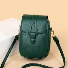 Small Women's Shoulder Bag Cross Body Purse Top PU Leather