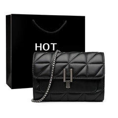 Pu Leather Chain Crossbody Bags for Women Handbags Shoulder Bags