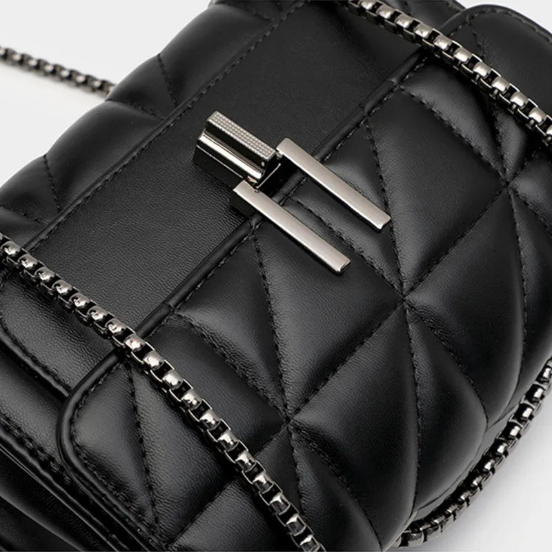 Pu Leather Chain Crossbody Bags for Women Handbags Shoulder Bags