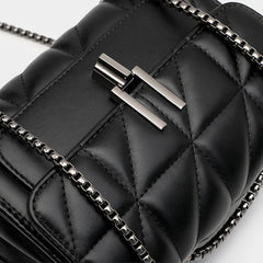 Pu Leather Chain Crossbody Bags for Women Handbags Shoulder Bags