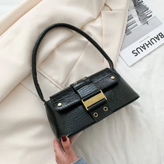 Retro Casual Ladies Totes Shoulder Bag PU Leather Underarm Bag