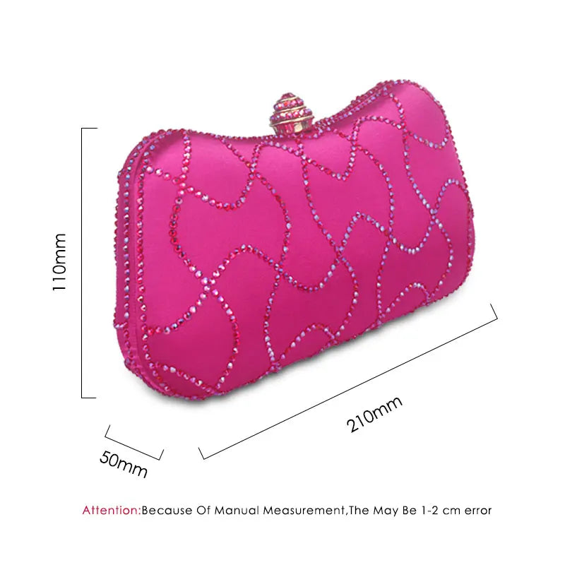 Crystal Evening Bag Acrylic Handbags Crossbody Shoulder Clutch Bags