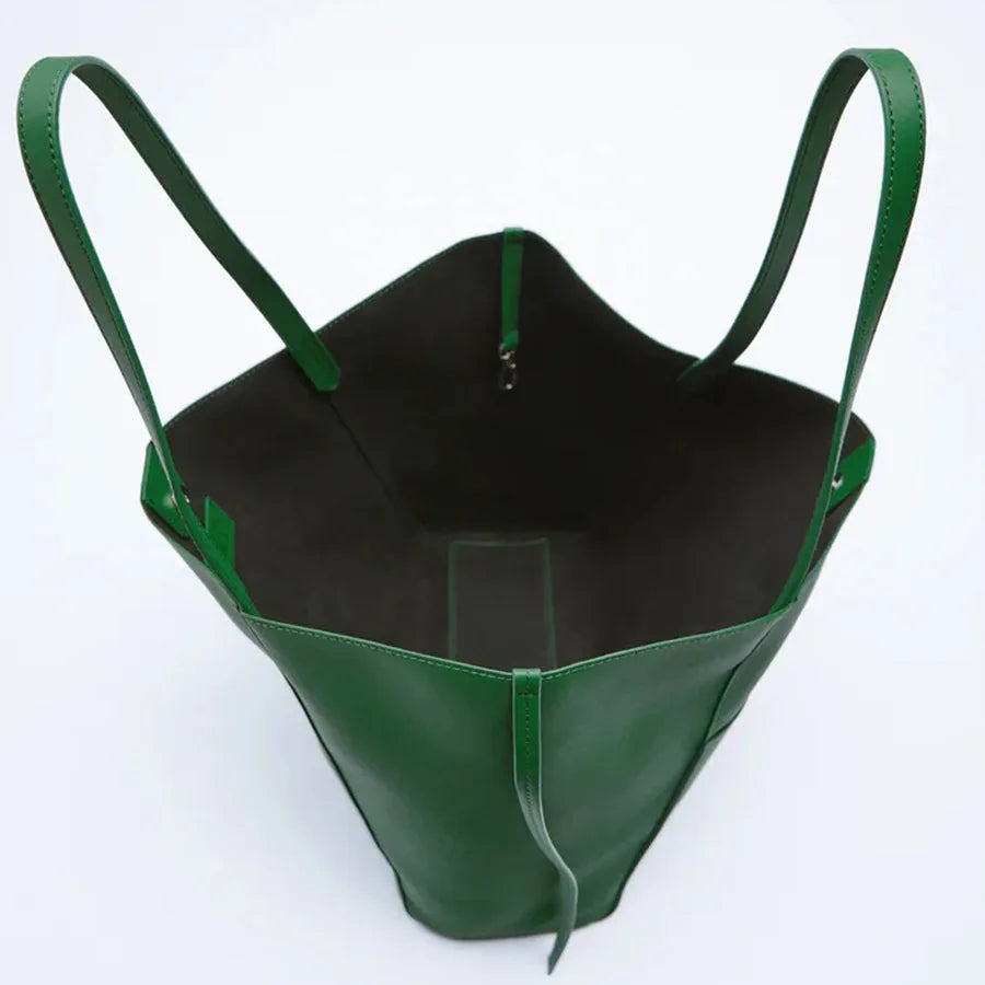 Soft Pu Leather Women Shoulder Bags Large Tote Lady Handbags