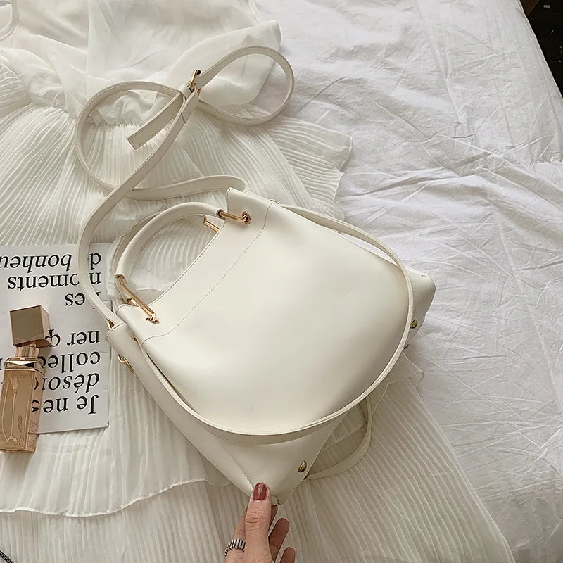 Yellow Bucket Shoulder Bag Large Tote Bags Women Handbags