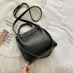 Yellow Bucket Shoulder Bag Large Tote Bags Women Handbags