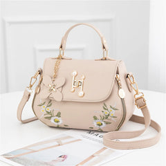 Embroidered Shoulder Bag Women's Handbag Tote Purse Crossbody
