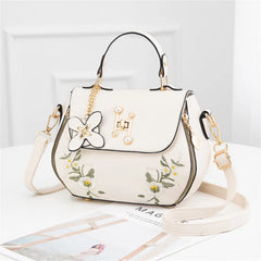 Embroidered Shoulder Bag Women's Handbag Tote Purse Crossbody