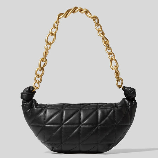 Thick Chains Women Shoulder Bags Diamond Lattice Handbags Lady Small Tote Bag