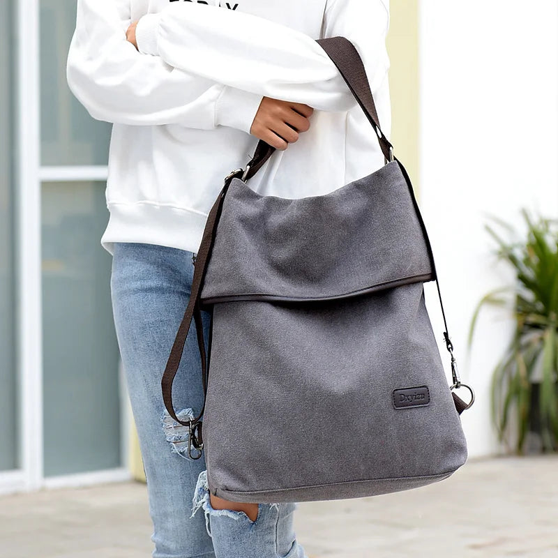 Canvas Leisure Crossbody Bags for Women - Tote Bag Lady Shoulder Bags