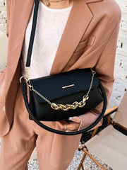 Underarm Female Shoulder Bags Handbags for Women Solid Pu Leather Crossbody Bag