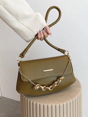 Underarm Female Shoulder Bags Handbags for Women Solid Pu Leather Crossbody Bag