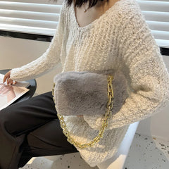Fluffy Plush Cloud Bag Women Shoulder Bag