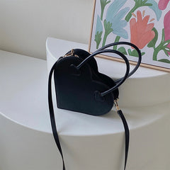 Heart-shaped Shoulder Bags Small Tote Crossbody Bag Retro Female Purse
