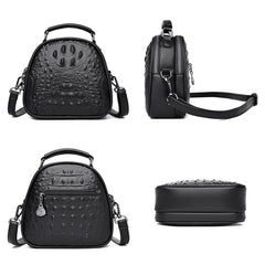 Crocodile Leather Handbag for Women Casual Shoulder Crossbody Bag