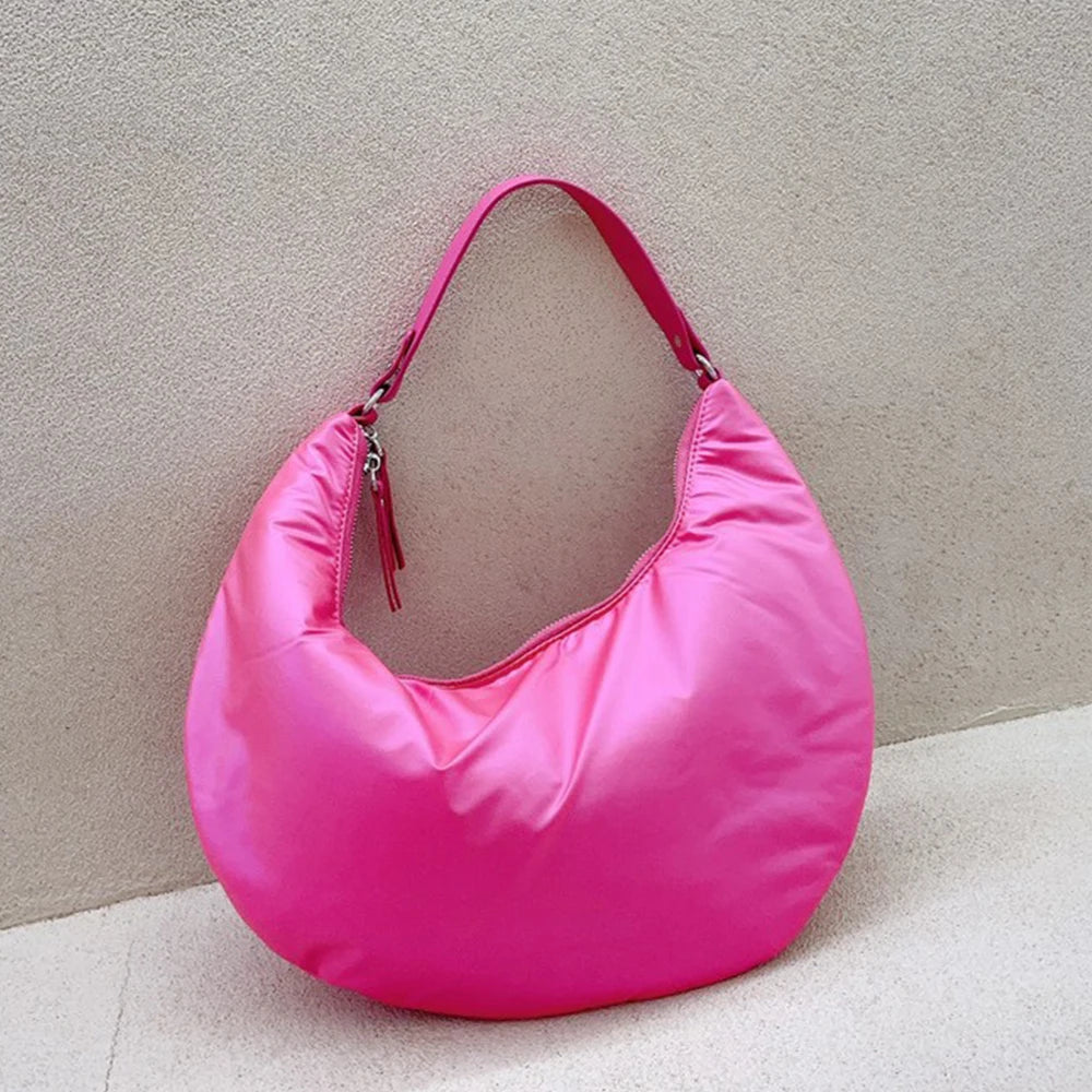 Half Moon Armpit Bag for Women, Shoulder Bag, Croissant Bag