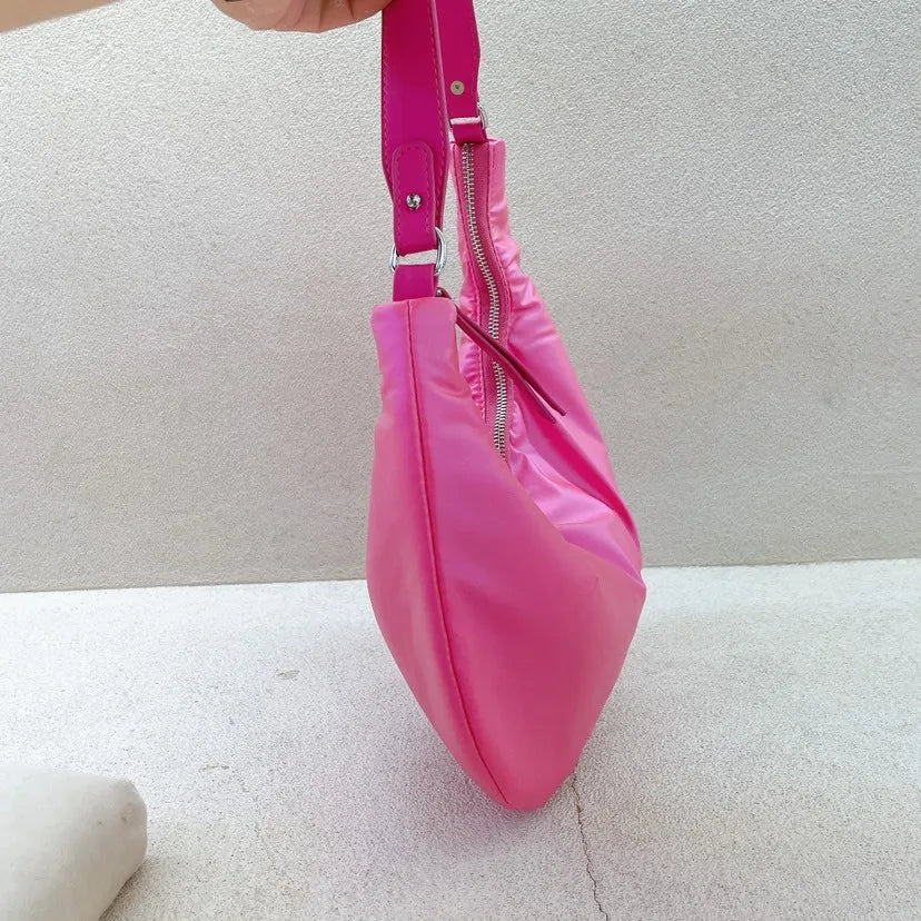 Half Moon Armpit Bag for Women, Shoulder Bag, Croissant Bag