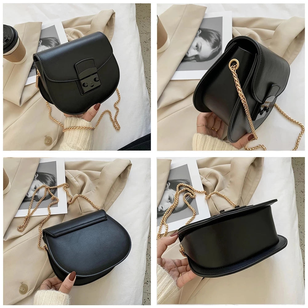 Women's PU Leather Shoulder Bag Crossbody Shopper Bag