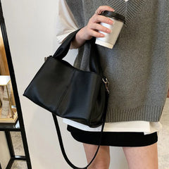 Fold Shoulder Bag Pleated Women's Handbags Soft PU Crossbody Bags