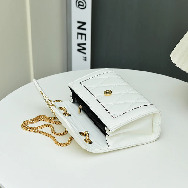 Women's Crossbody Shoulder Bag with Chain Strap