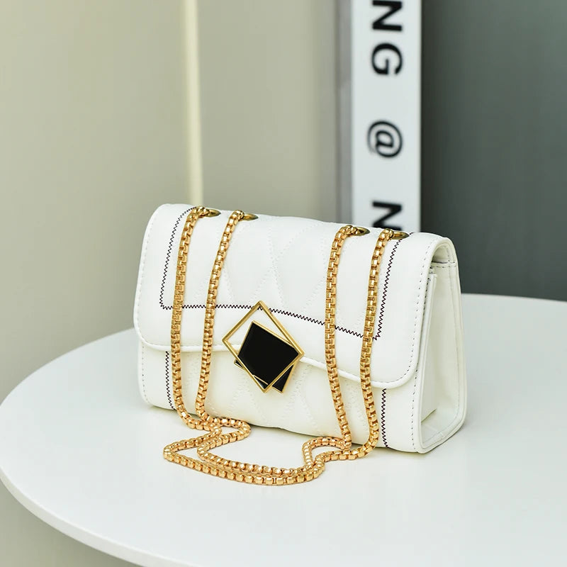Women's Crossbody Shoulder Bag with Chain Strap